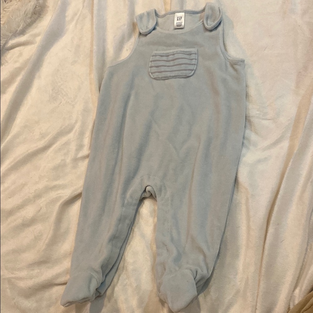 Blue Footies One Piece with Enclosed Feet